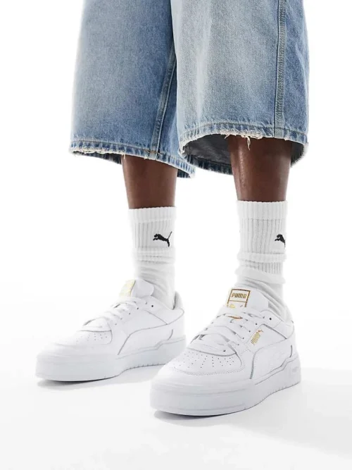 Puma CA Pro Trainers In Triple White For Unisex