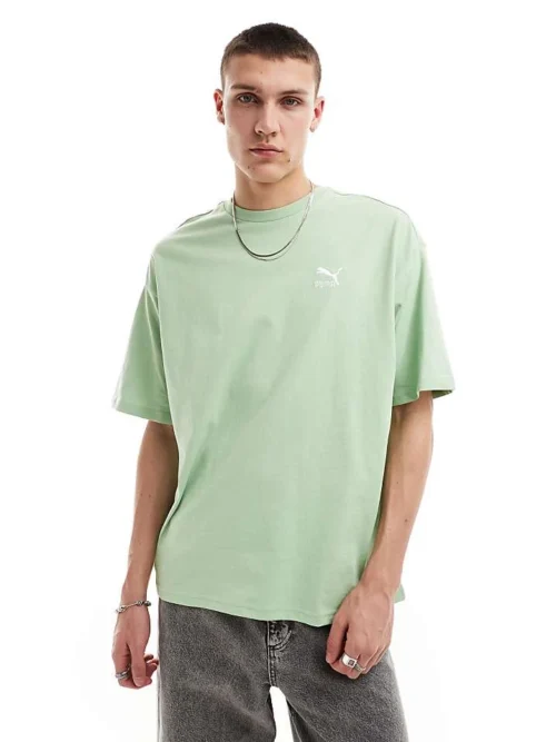 Dylan Sport Shop 21 Puma Classics Oversized T-shirt In Green For Unisex