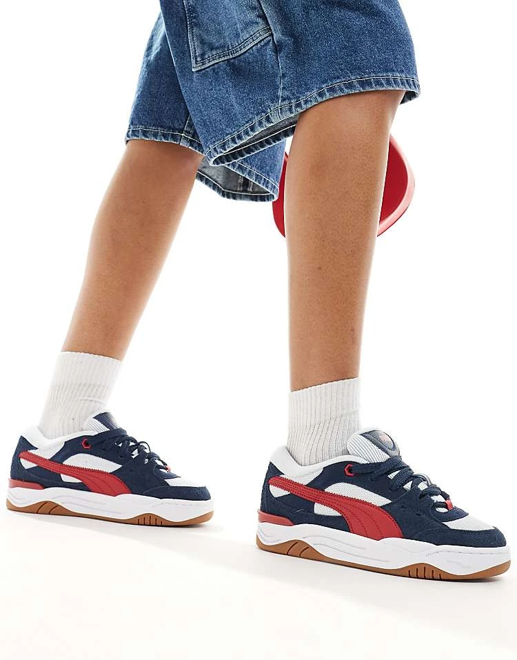 Puma 180 Trainers In Navy And Red For Unisex 6 Puma 180 Trainers In Navy And Red For Unisex - Image 6