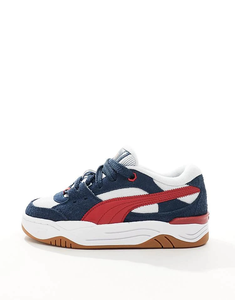 Puma 180 Trainers In Navy And Red For Unisex 2 Puma 180 Trainers In Navy And Red For Unisex - Image 2