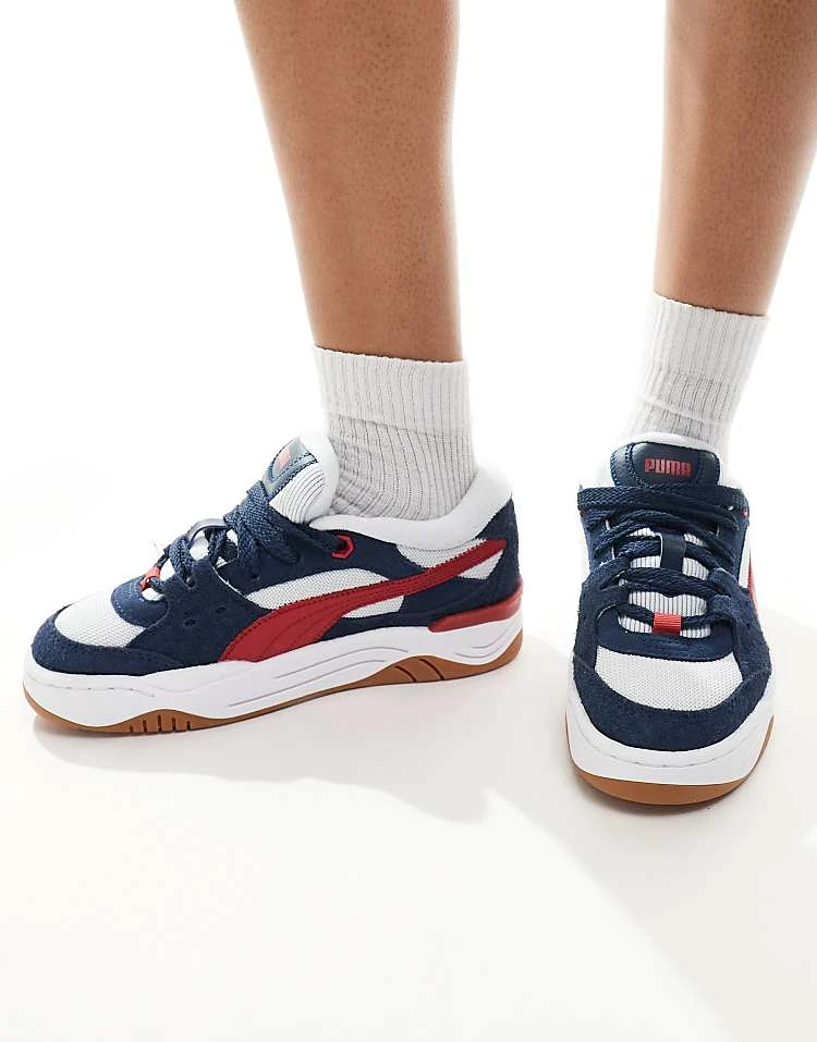 Puma 180 Trainers In Navy And Red For Unisex 3 Puma 180 Trainers In Navy And Red For Unisex - Image 3