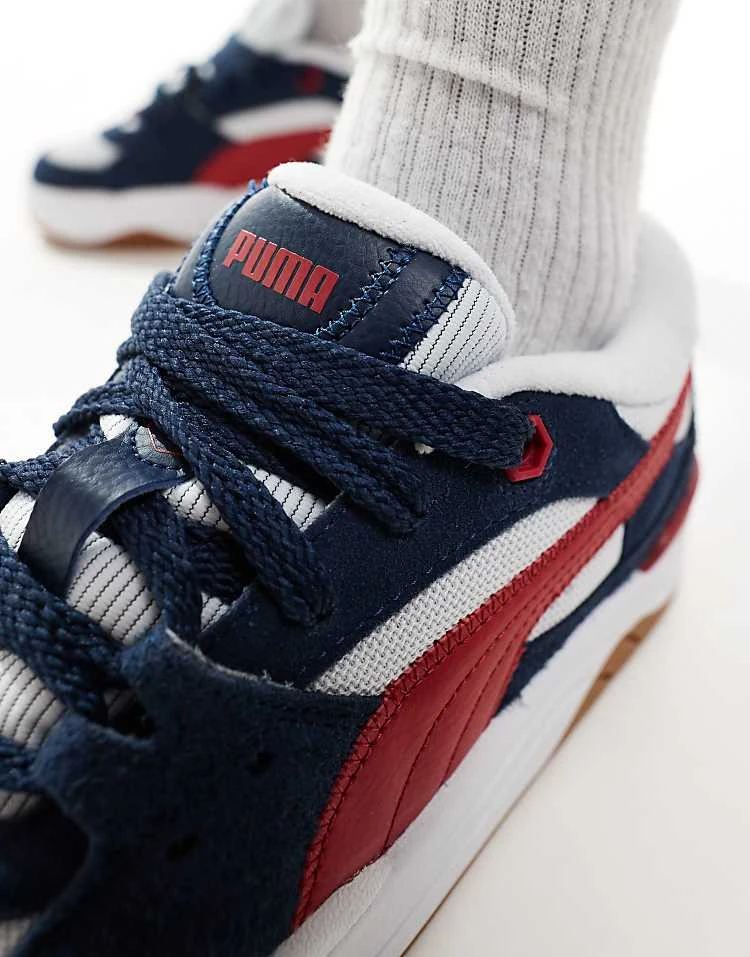Puma 180 Trainers In Navy And Red For Unisex 4 Puma 180 Trainers In Navy And Red For Unisex - Image 4
