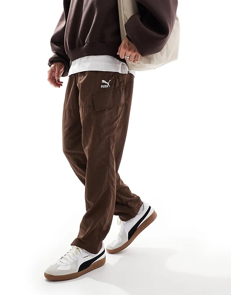 Puma Classics Cargo Trousers In Espresso For Men Brown 3 Puma Classics Cargo Trousers In Espresso For Men Brown - Image 3