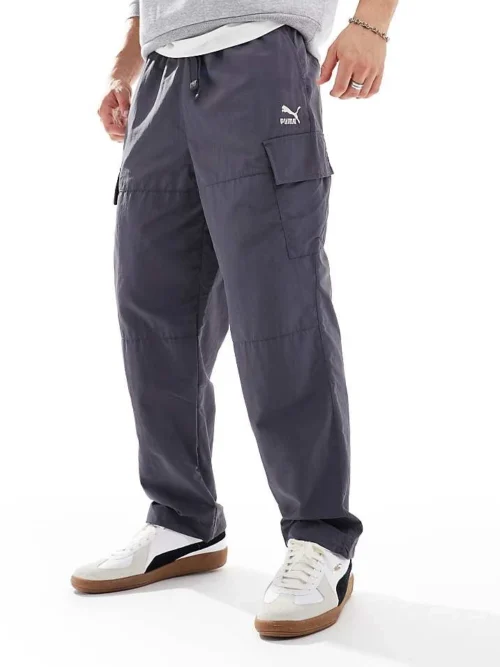 Puma Classics Cargo Trousers In Grey For Men