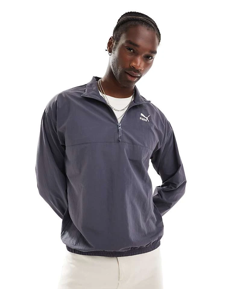 Puma Classics Half-zip In Grey For Men 1 Puma Classics Half-zip In Grey For Men