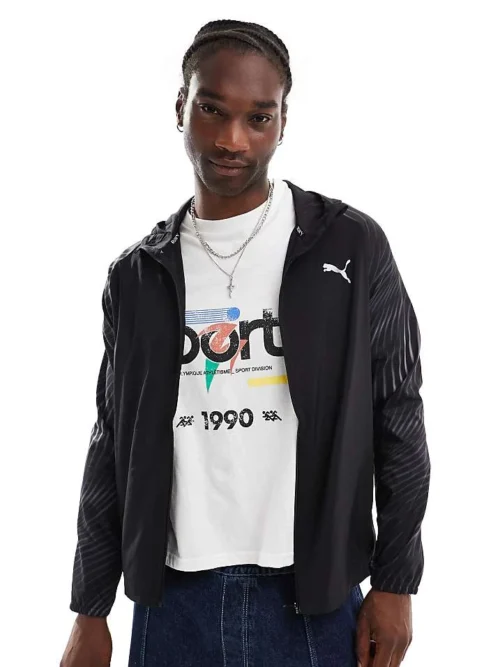 Dylan Sport Shop 47 Puma Run Favourite Jacket In Black For Men