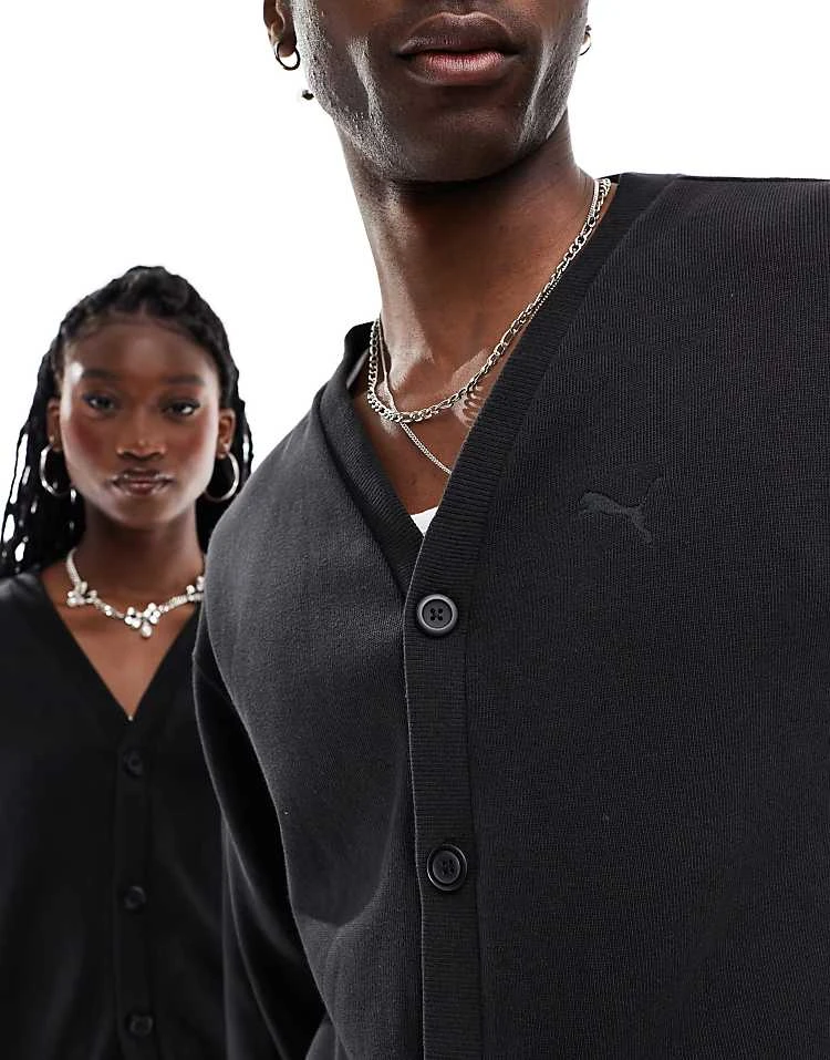 Puma Classics Cardigan In Black For Unisex 3 Puma Classics Cardigan In Black For Unisex - Image 3