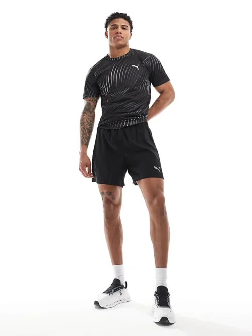 Puma Run Favourite Velocity 5"" Shorts In Black For Men