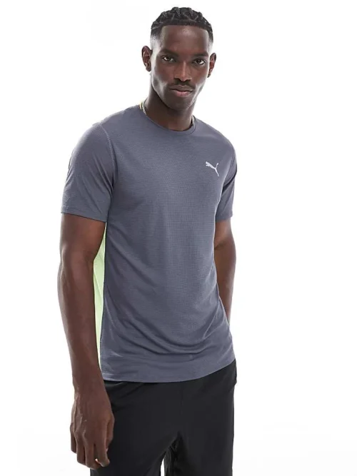 Puma Run Favourite Velocity T-shirt In Grey For Men