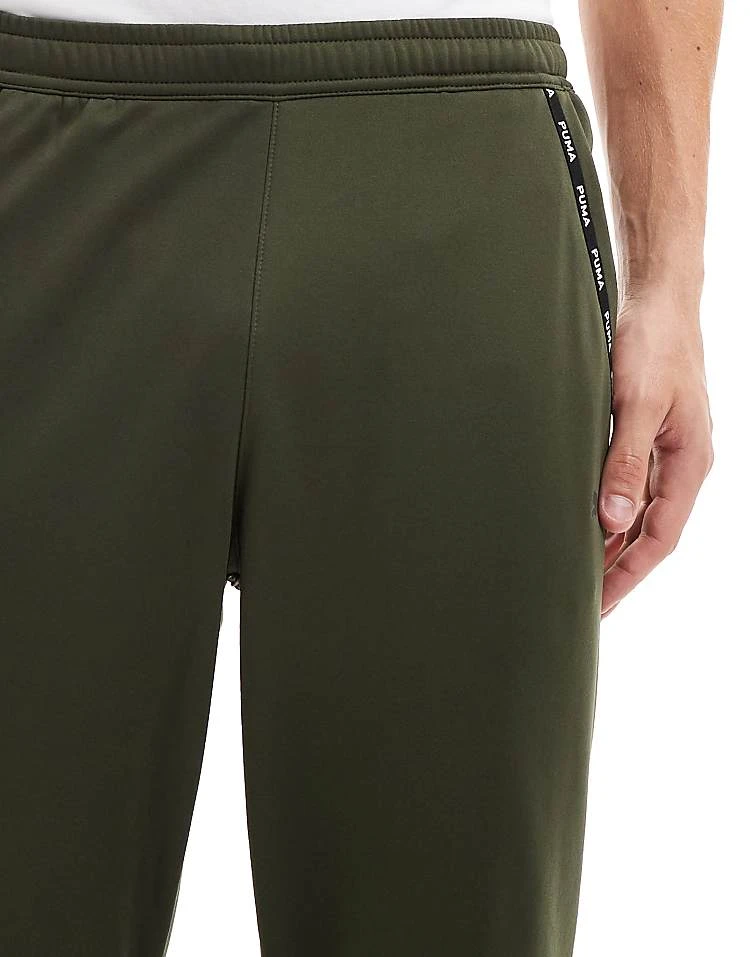 Puma Taped PWRFleece Lite Joggers In Olive For Men Khaki 5 Puma Taped PWRFleece Lite Joggers In Olive For Men Khaki - Image 5