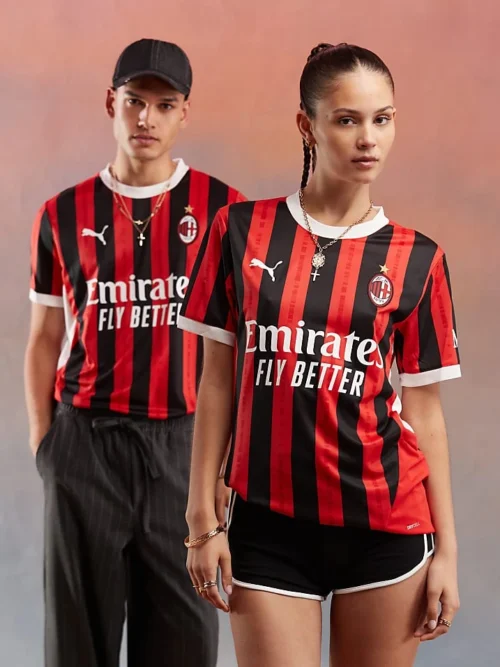 Puma AC Milan Home Football Jersey For Unisex Red
