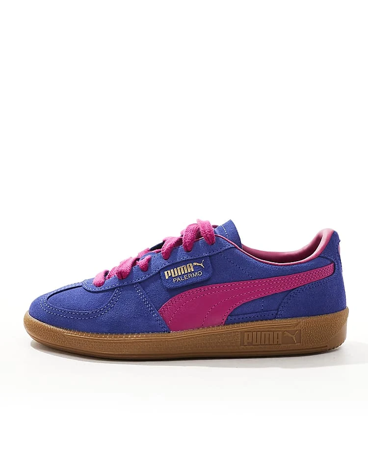 Puma Palermo Trainers In Purple For Unisex Brown 2 Puma Palermo Trainers In Purple For Unisex Brown - Image 2