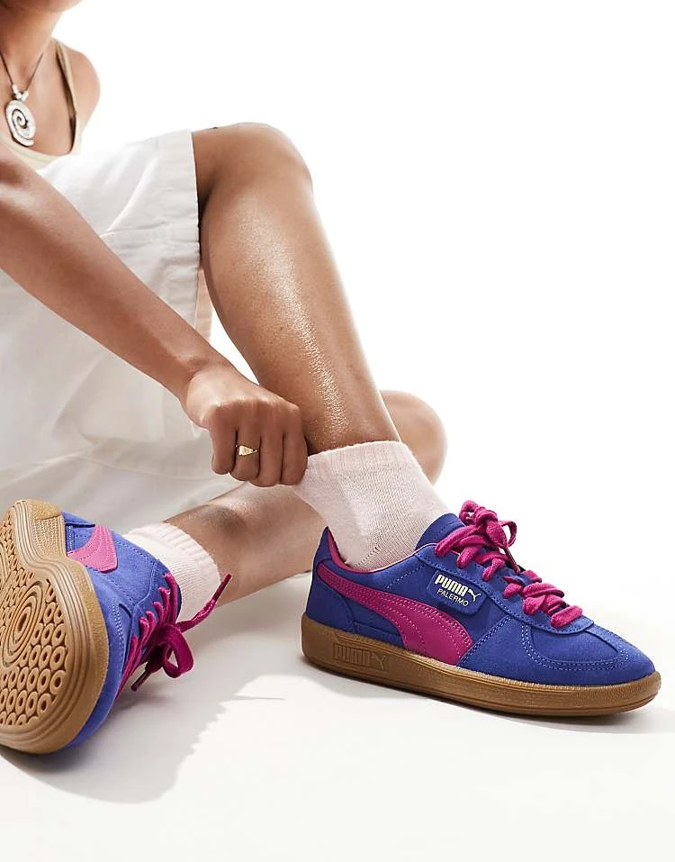 Puma Palermo Trainers In Purple For Unisex Brown 5 Puma Palermo Trainers In Purple For Unisex Brown - Image 5