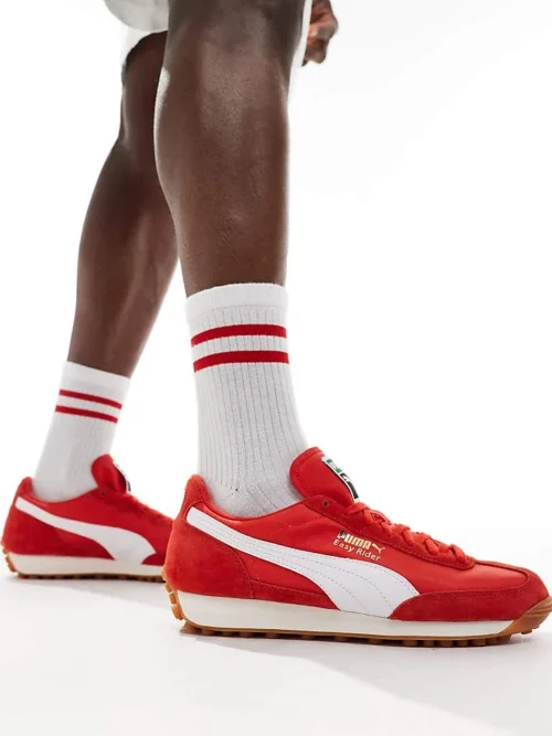Puma Easy Rider Vintage Trainers In Red For Unisex