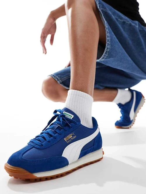 Puma Easy Rider Vintage Trainers In Blue For Unisex Mid Blue