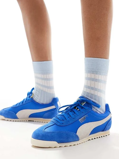 Puma Arizona Nylon Trainers In Blue For Unisex Mid Blue