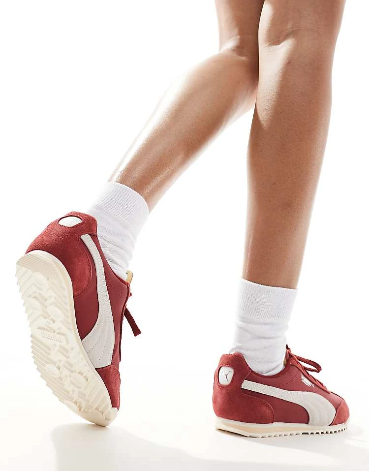 Puma Arizona Nylon Trainers In Burgundy For Unisex Red 5 Puma Arizona Nylon Trainers In Burgundy For Unisex Red - Image 5