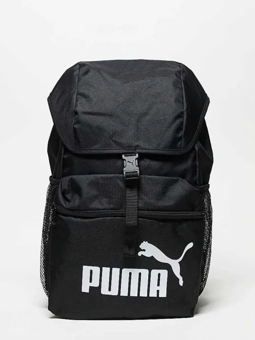 Puma Phase Toploader Backpack In Black For Unisex