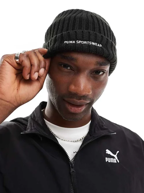 Puma Sportswear Fisherman Beanie In Black For Unisex