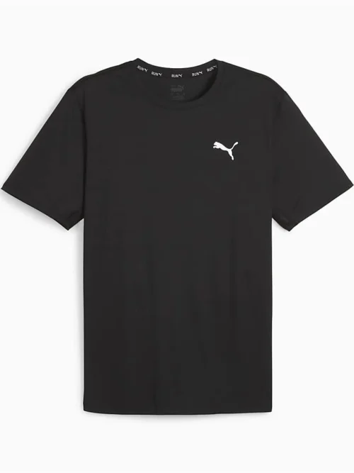 Puma Run Favourite T-shirt In Puma Black For Men