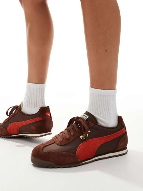 Puma Arizona Nylon In Brown And Red For Unisex