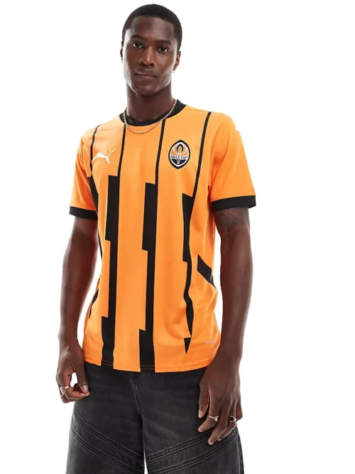 Puma FCSD Football Jersey In Orange And Black For Men Rickie Orange-puma Black