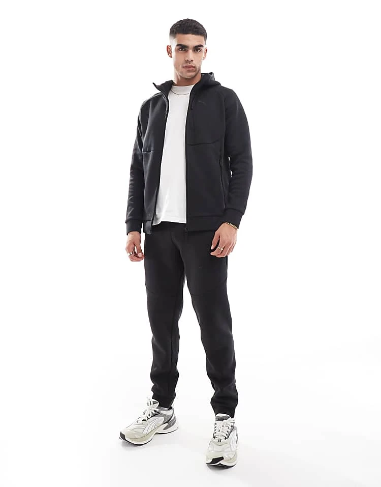 Puma Pumatech Track Pants In Puma Black For Men 1 Puma Pumatech Track Pants In Puma Black For Men