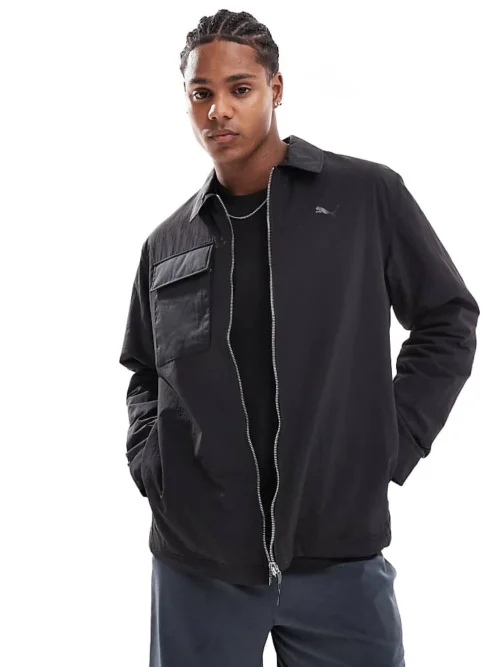 Puma Transeasonal Shirt In Puma Black For Men