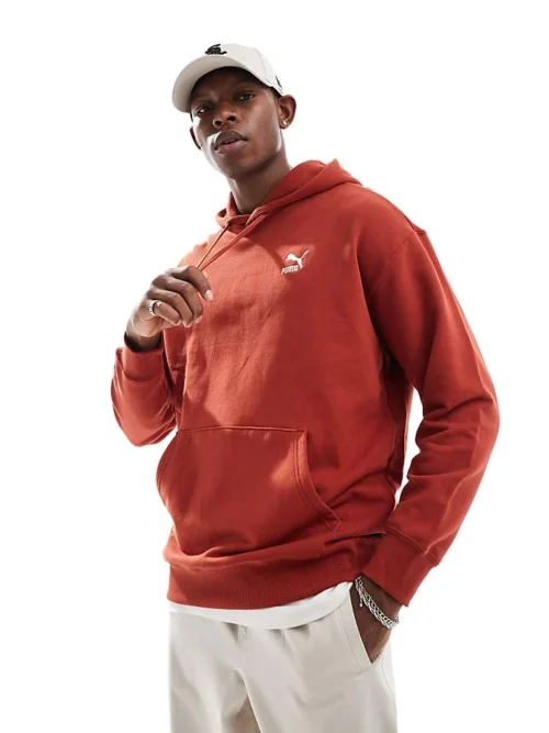 Puma Better Classics Hoodie In Mars Red For Men