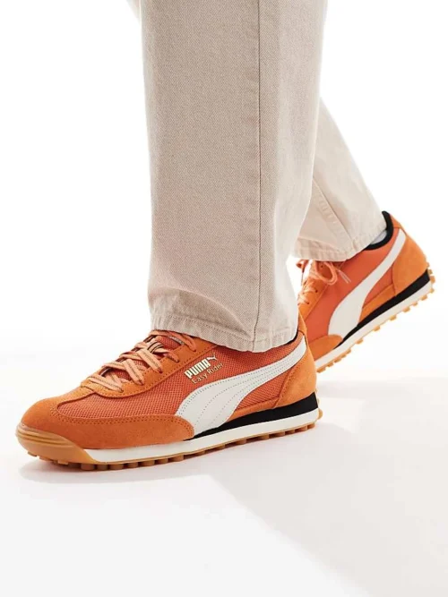 Puma Easy Rider Footie Trainers In Orange For Unisex