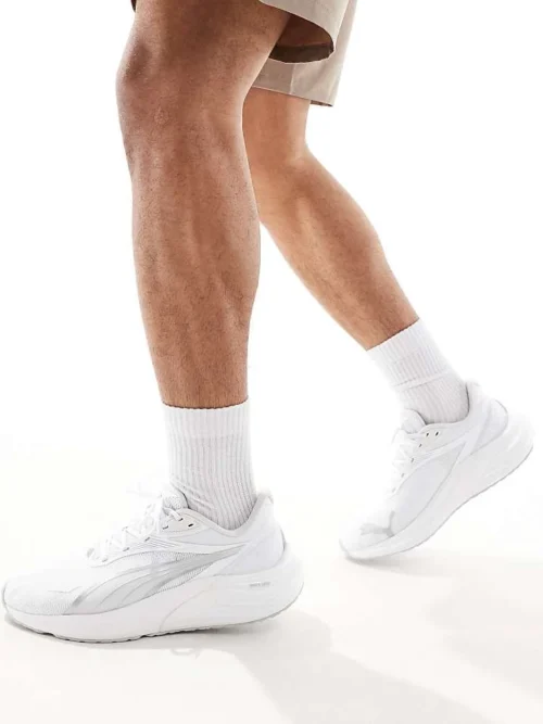 Puma Electrify Nitro 4 Trainers In White For Men