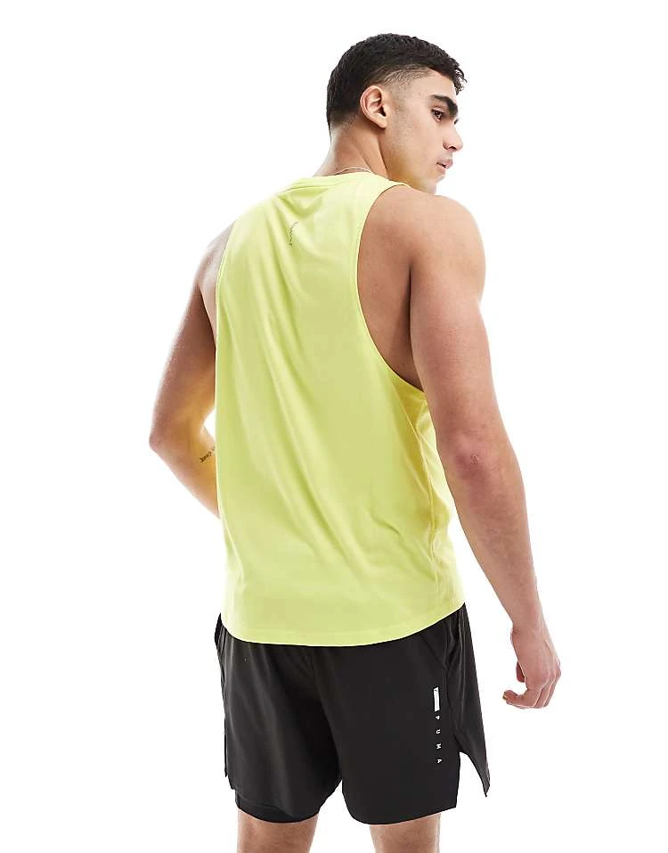 Puma Run Velocity Tank Top In Lime For Men Yellow 3 Puma Run Velocity Tank Top In Lime For Men Yellow - Image 3
