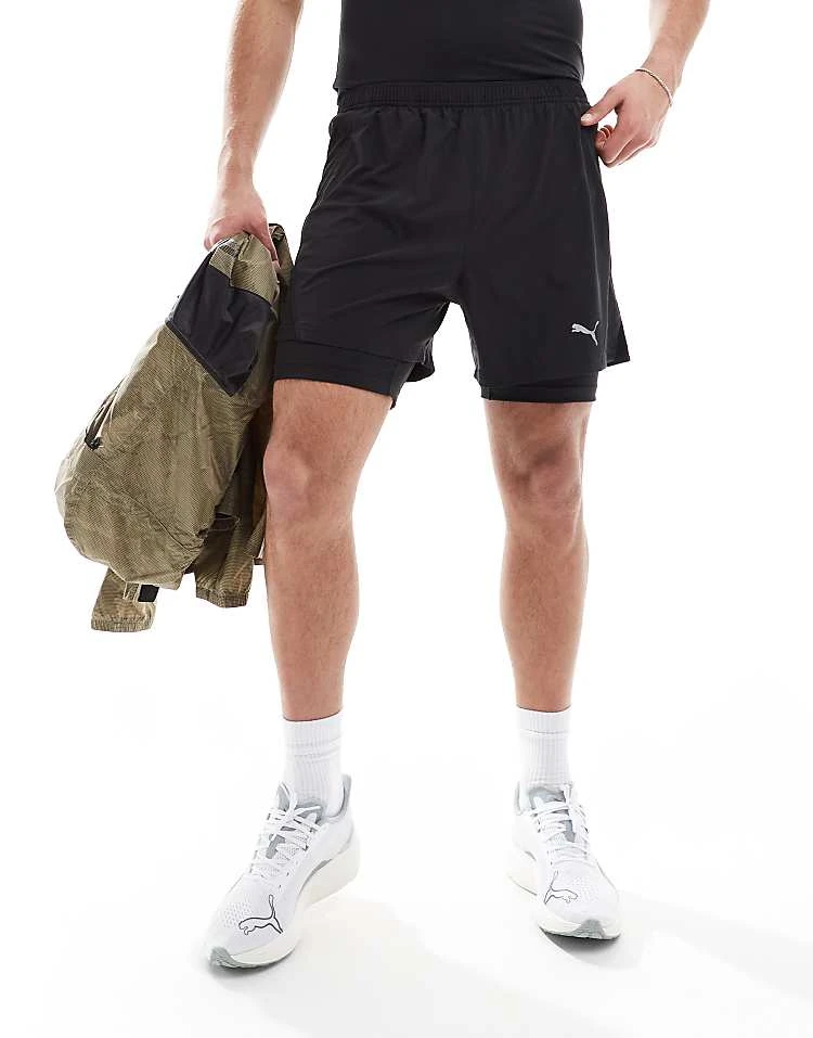 Puma Run Velocity 2 In 1 Shorts In Black For Men 6 Puma Run Velocity 2 In 1 Shorts In Black For Men - Image 6