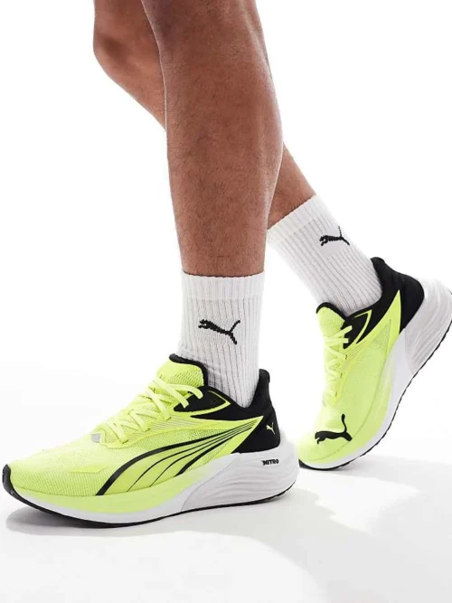 Puma Electrify Nitro 4 Trainers In Yellow For Men