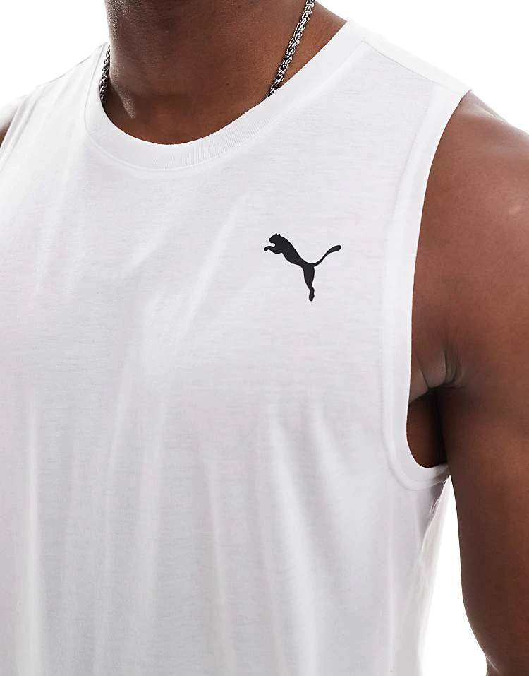 Puma Tech Tank Top In Charcoal White For Men 3 Puma Tech Tank Top In Charcoal White For Men - Image 3