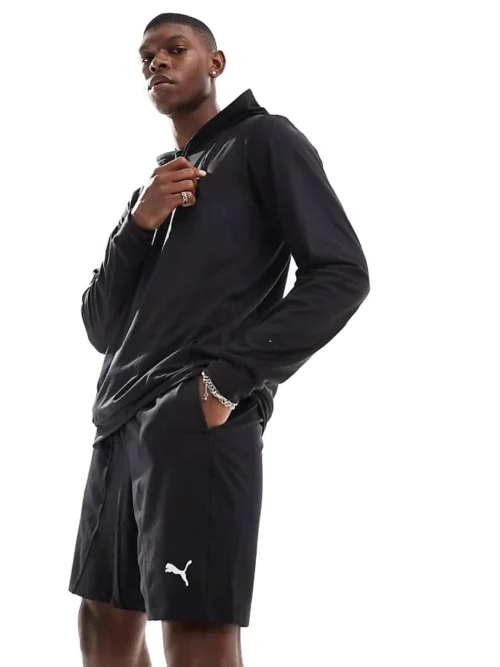 Puma Cloudspun 7" Knit Shorts In Puma Black For Men