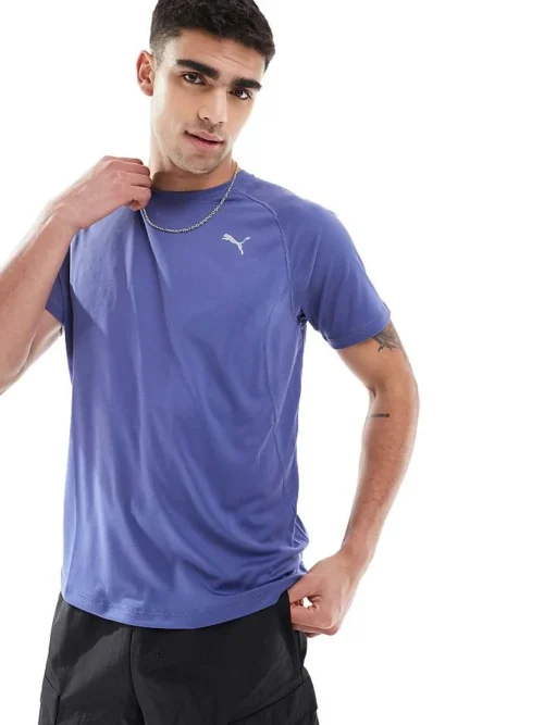 Puma Velocity Running T-shirt In Blue Crystal For Men