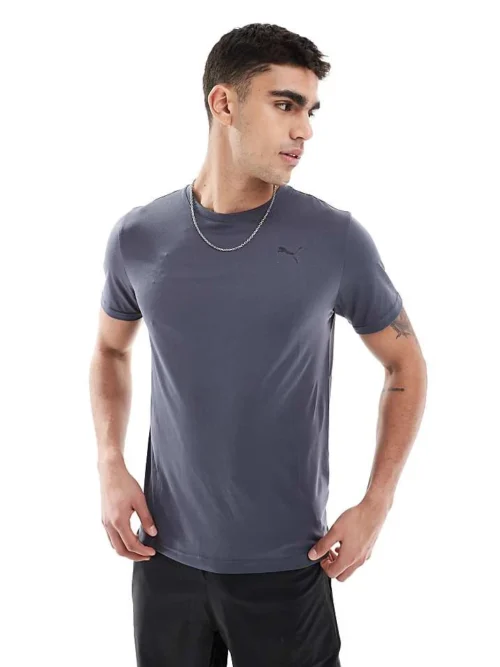 Puma Tad Essentials Solid Cat T-shirt In Galactic Gray For Men