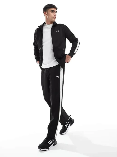 Puma T7 Always On Relaxed Track Pants In Puma Black For Men