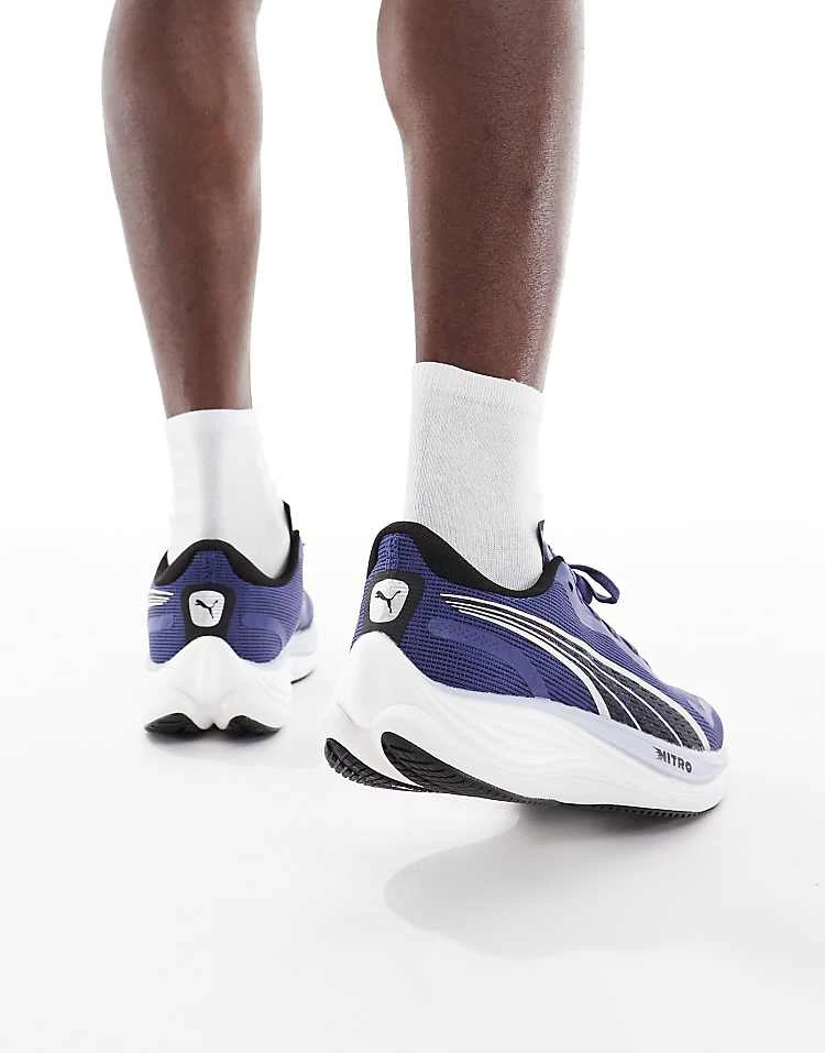 Puma Velocity Nitro™ 3 Running Shoes In Blue Crystal-puma Black For Men 2 Puma Velocity Nitro™ 3 Running Shoes In Blue Crystal-puma Black For Men - Image 2